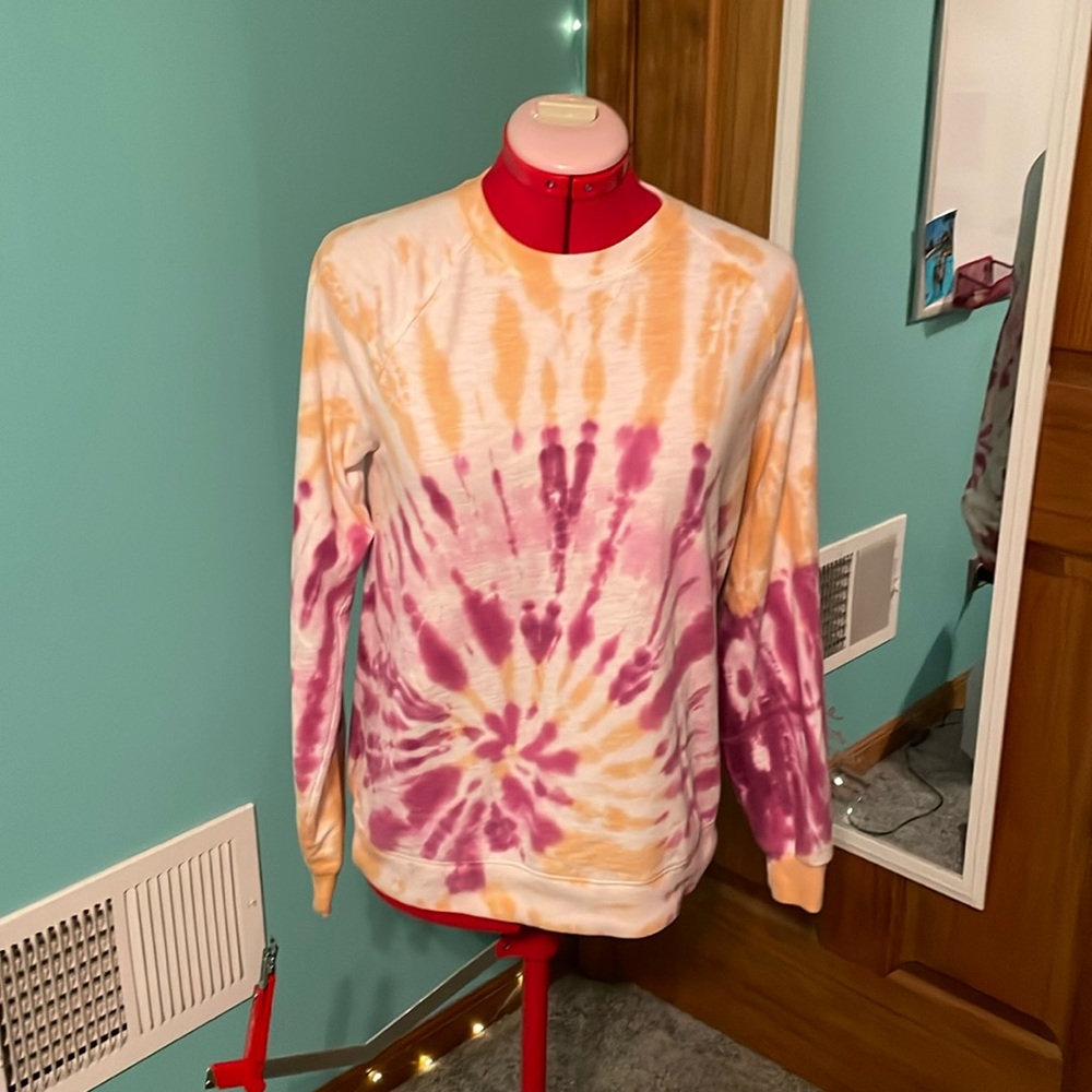 Sonoma Tie Dye Crew Neck Sweatshirt Tie Dye, Size Small